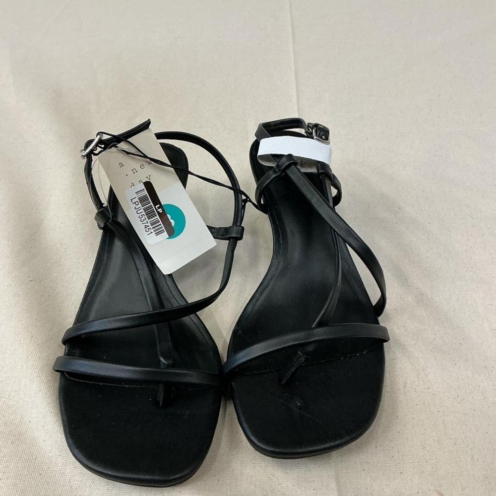 Minimalist black strappy heels from A New Day 🖤